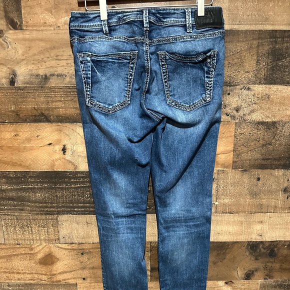 Silver Suki Jeans High Super Skinny W 30 L 31 - Picture 2 of 4
